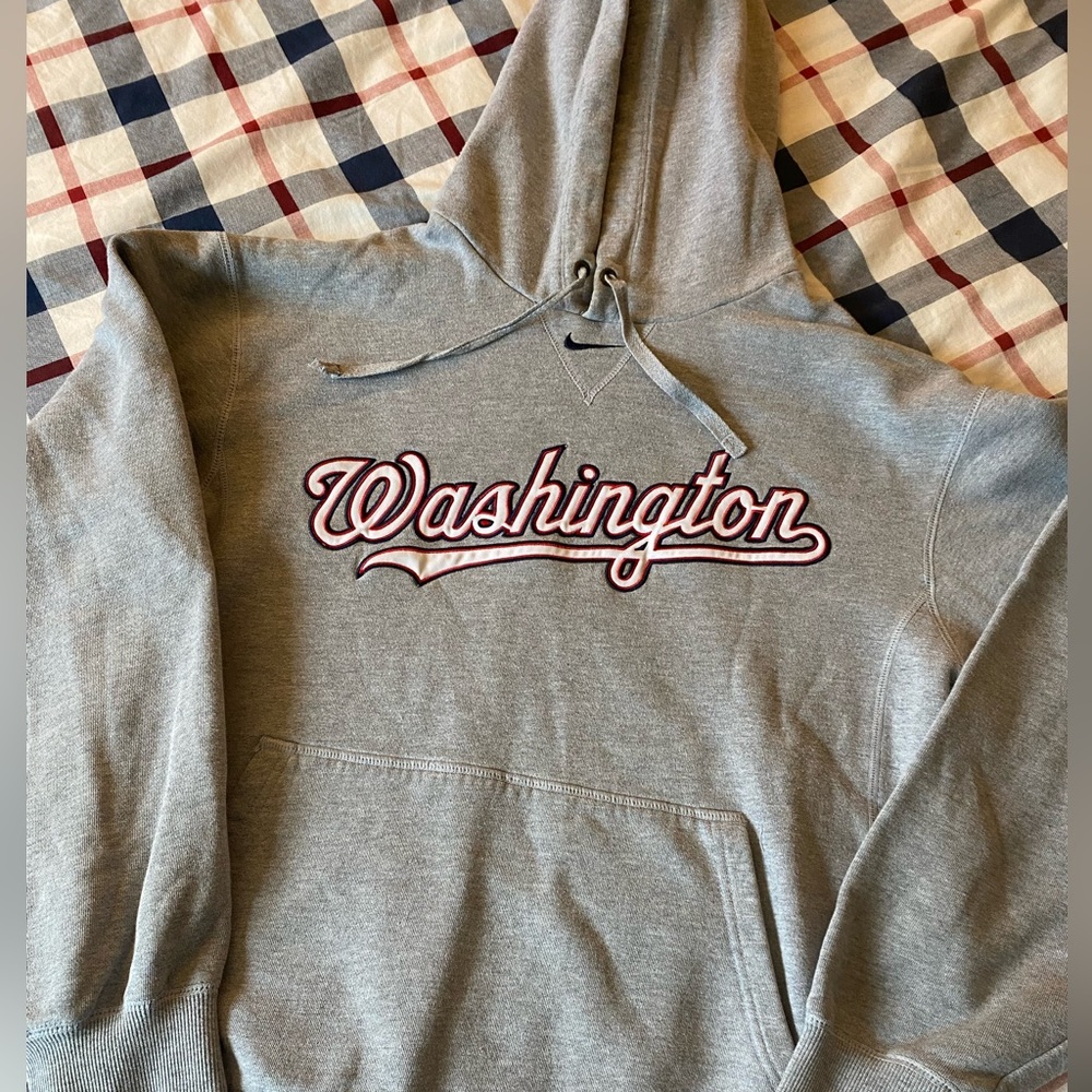 MLB Nike vintage and Rare Washington Nationals - Grey size S hoodie